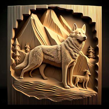 3D model Chukotka Sled dog (STL)